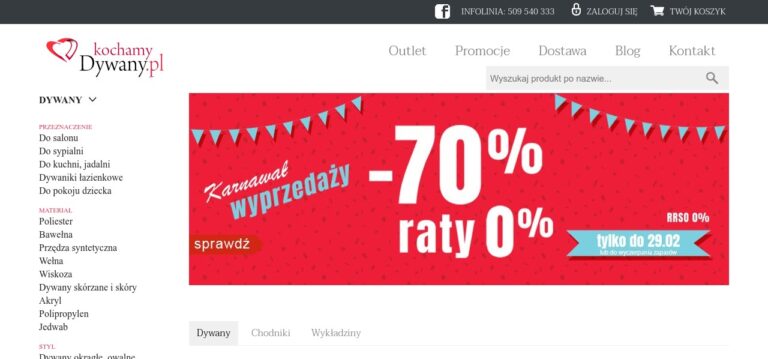 Sklep internetowy KochamyDywany.pl